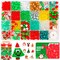 Christmas Beads for Bracelets, 500Pcs Pony Beads Kit with Christmas Tree Snowflake Charms Xmas Party Decor Red Green Assorted Beads Gifts for Girls Kids DIY Jewelry Making Crafts Stocking Stuffers